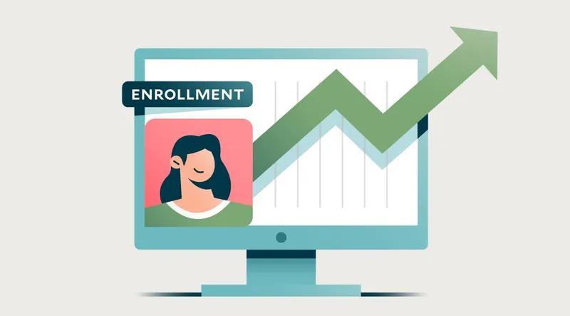Illustration representing an increase of patient enrollment