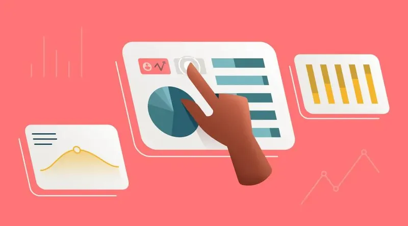 Hand interacting with a chart representing pre-screening data